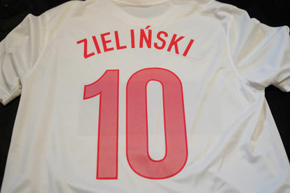 2012 2014 Poland #10 Zieliński Football Shirt Nike Fan Version L men 450510-105