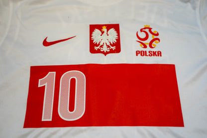 2012 2014 Poland #10 Zieliński Football Shirt Nike Fan Version L men 450510-105