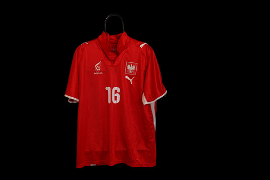 2007-2009 Poland #16 Piszczek Away National Team Puma XL