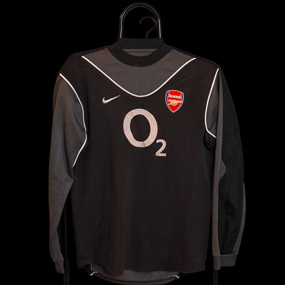 2003-2004 Arsenal Goalkeeper Football Shirt Long Sleeve Nike L Boys