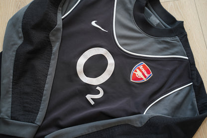 2003-2004 Arsenal Goalkeeper Football Shirt Long Sleeve Nike L Boys