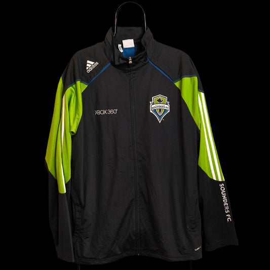 2010-2011 Seattle Sounders Football Sweatshirt Track Top Jacket Training Adidas XL P57447