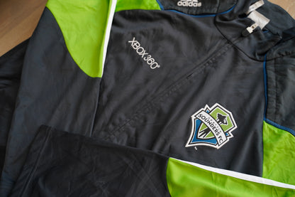 2010-2011 Seattle Sounders Football Sweatshirt Track Top Jacket Training Adidas XL P57447