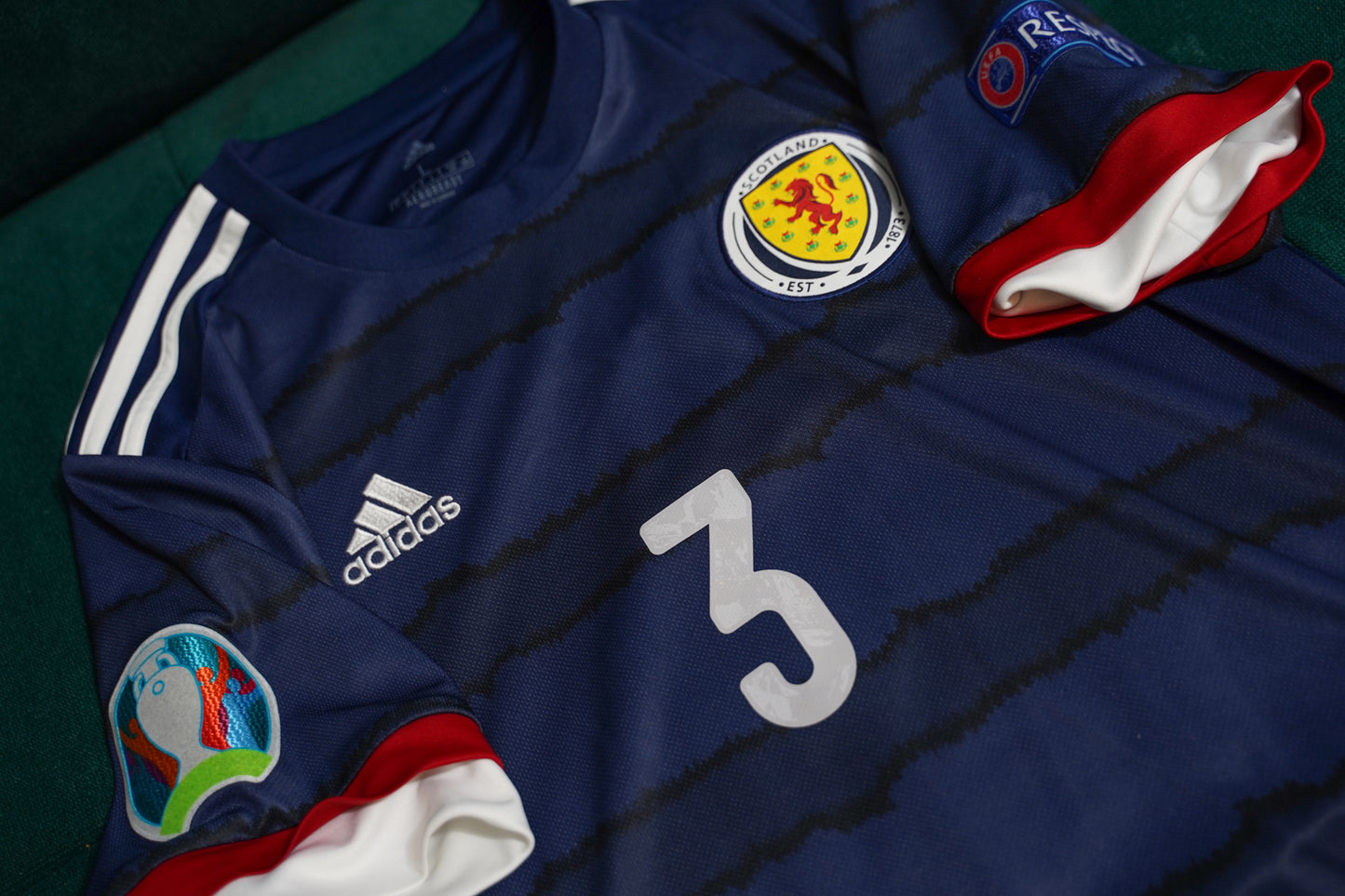 2020-2022 Scotland #3 Robertson National Team Home L men Adidas FH8534