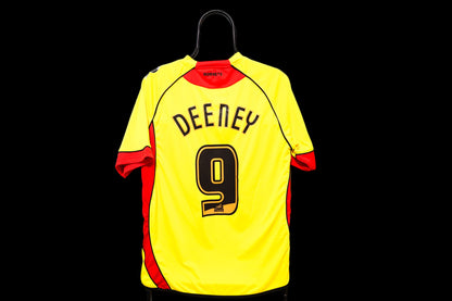 2011-2012 Watford #9 Deeney Football Shirt Burrda Sport Home M men