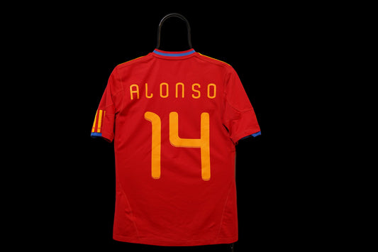 2009-2010 Spain National Team #14 Alonso Home Adidas P47902 S