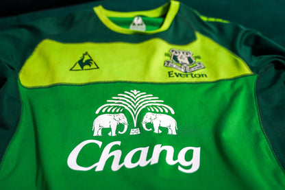 2010-2011 Everton #24 Howard Long Sleeve Goalkeeper Le Coq Sportif Green M men LEX15249