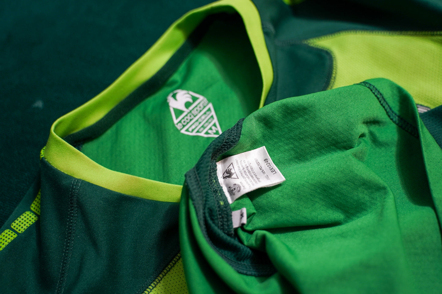 2010-2011 Everton #24 Howard Long Sleeve Goalkeeper Le Coq Sportif Green M men LEX15249