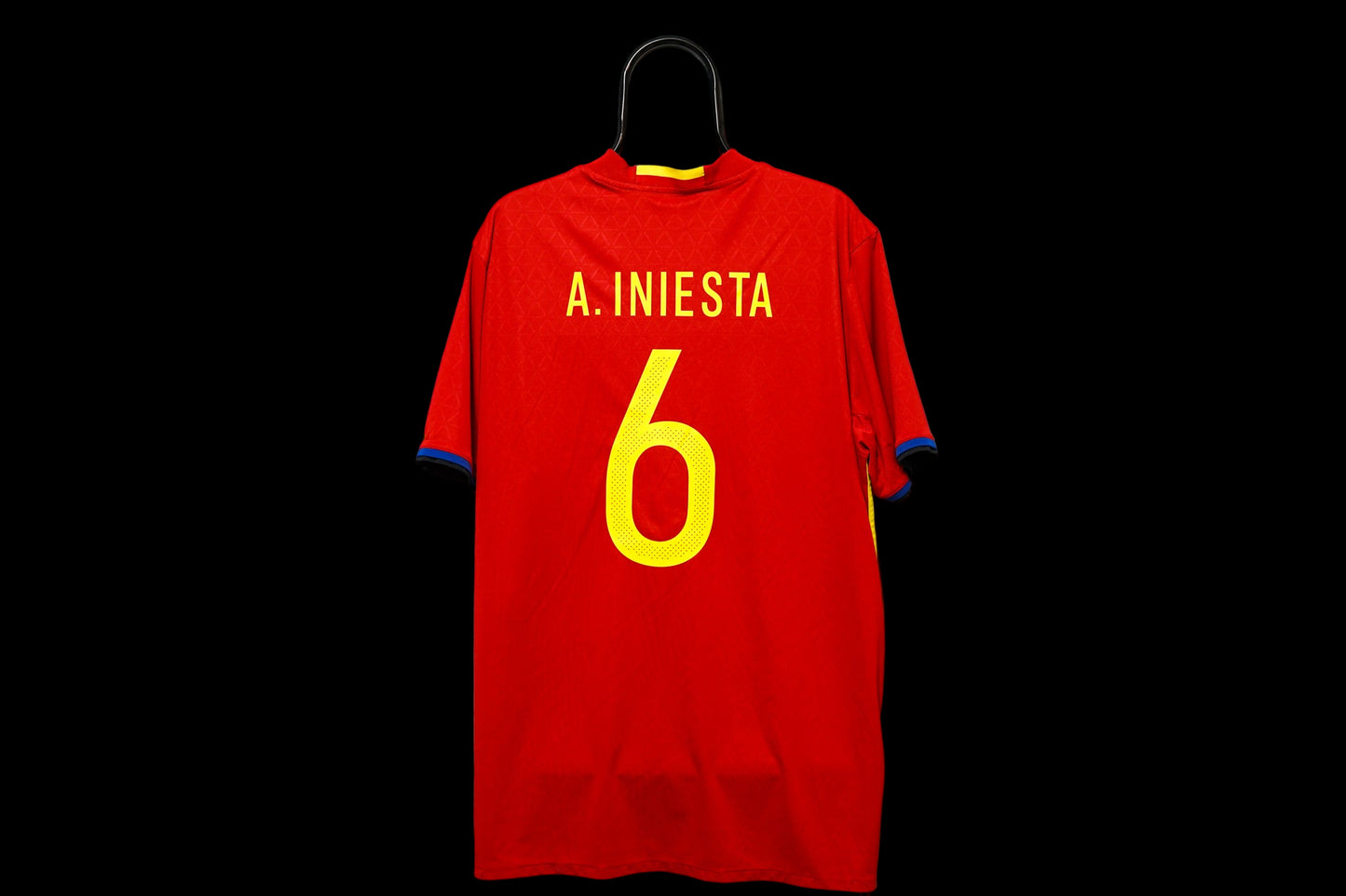 2015-2016 Spain #6 A. Iniesta National Team Adidas Football Shirt AI4411 2XL Men