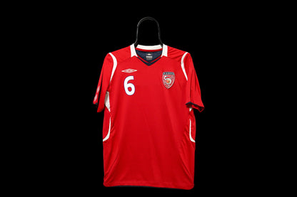 2008-2009 Norway #6 J. A. Riise Home Football Shirt Umbro M men
