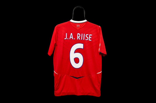 2008-2009 Norway #6 J. A. Riise Home Football Shirt Umbro M men