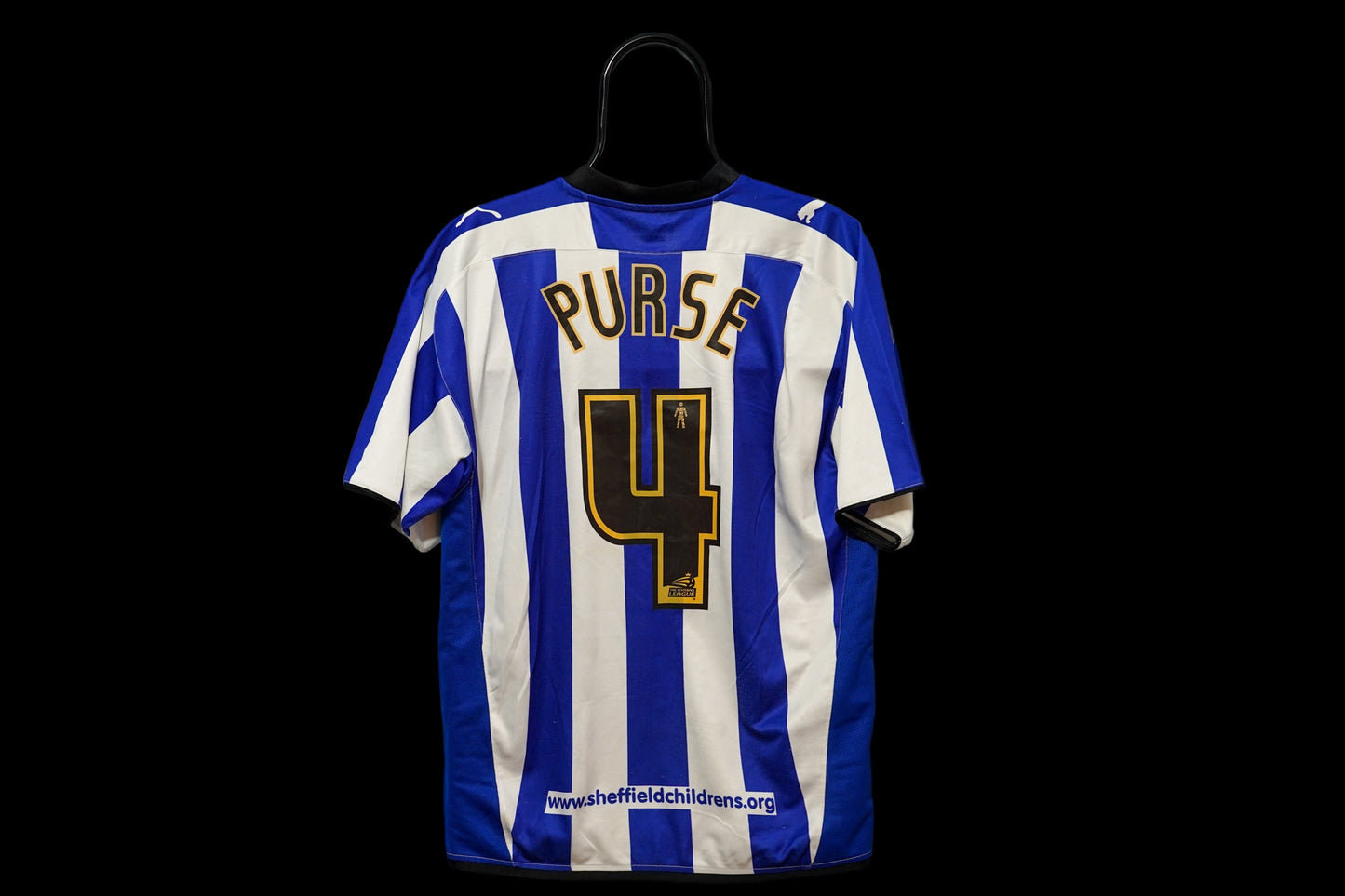 2009-2010 Sheffield Wednesday #4 Purse Puma Football Shirt Home M
