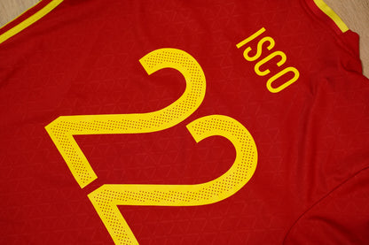 2015-2016 Spain #22 Isco National Team Football Shirt Home XL Adidas AI4411