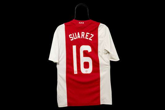 2008-2009 Ajax Amsterdam #16 Suarez Home Football Shirt Adidas 050336 S men