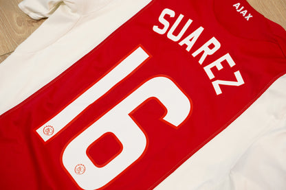 2008-2009 Ajax Amsterdam #16 Suarez Home Football Shirt Adidas 050336 S men