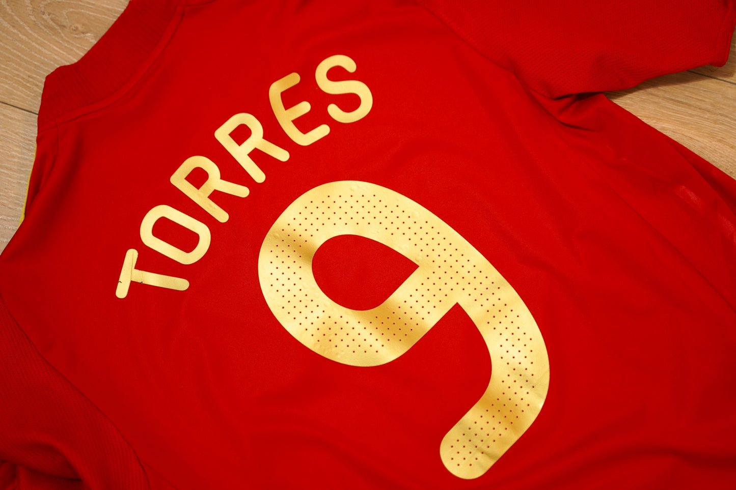 2008-2009 Spain Home #9 Torres National Team Adidas M men 614398