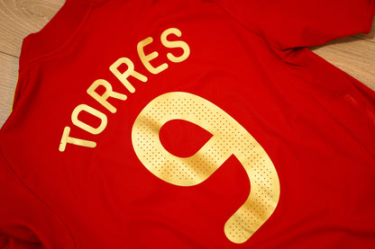 2008-2009 Spain Home #9 Torres National Team Adidas M men 614398