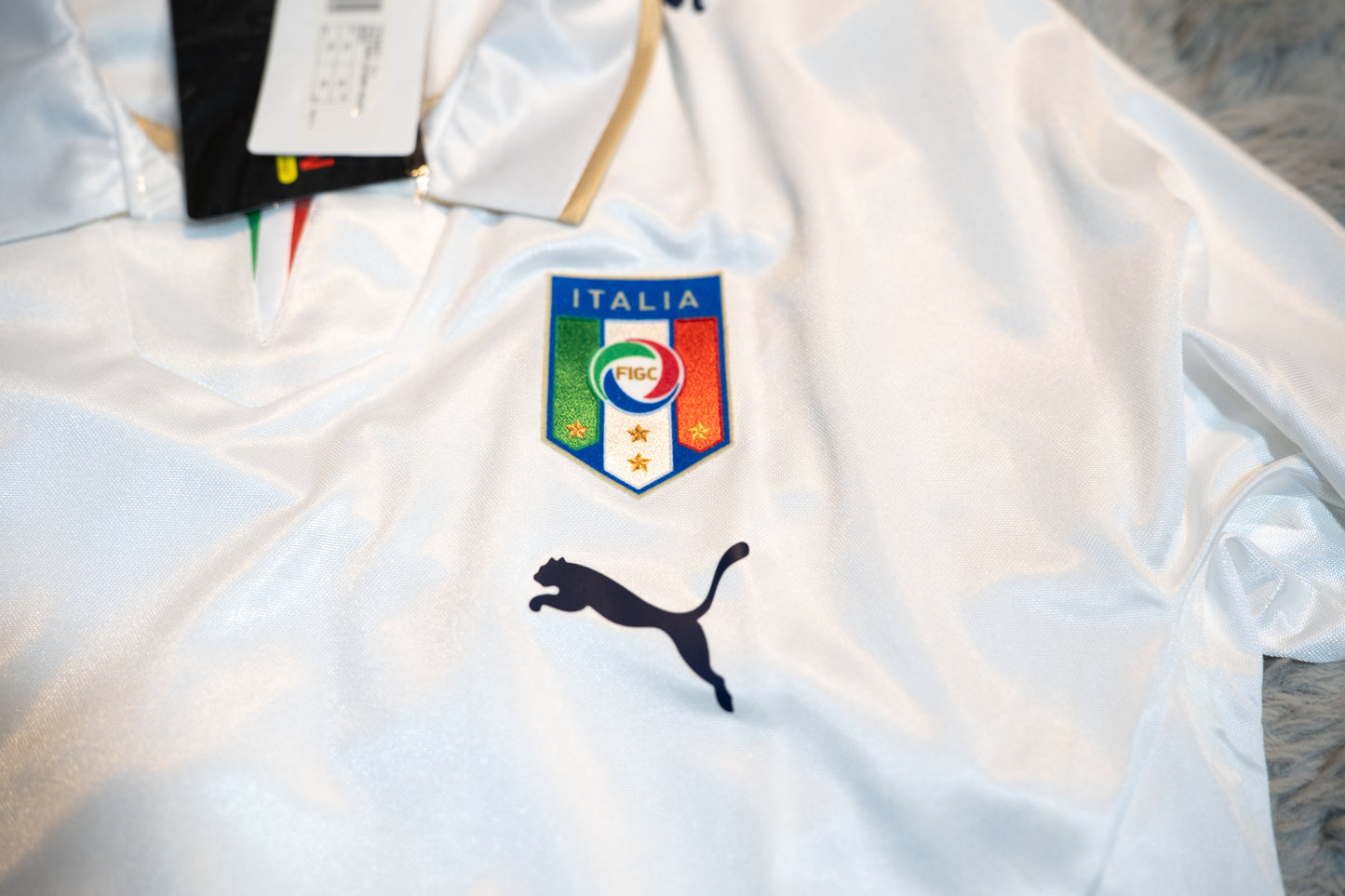 Italy 2007-2008 Away Player Issue BNWT Long Sleeve Away Shirt Original Football Jersey Puma XL