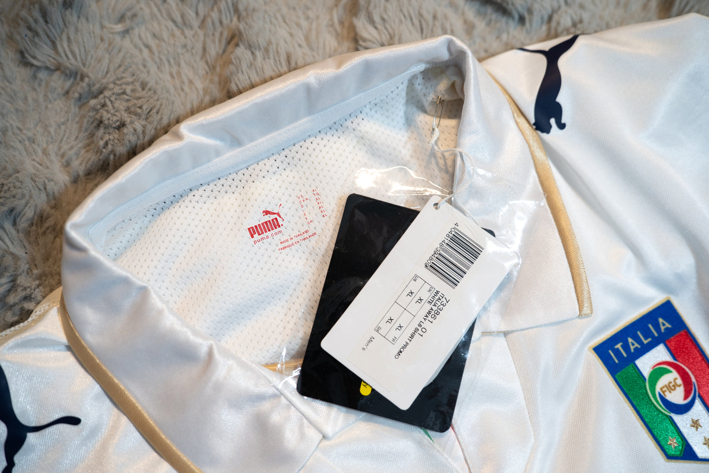 Italy 2007-2008 Away Player Issue BNWT Long Sleeve Away Shirt Original Football Jersey Puma XL