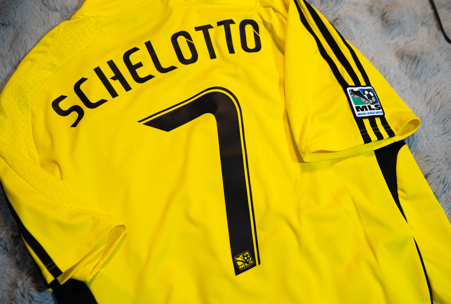 Columbus Crew 2008-10 Schelotto #7 Home Shirt Original Football Jersey Adidas 226539 L