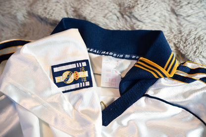 1998-2000 Real Madrid Home #3 R. Carlos Football Shirt Original Jersey Adidas L