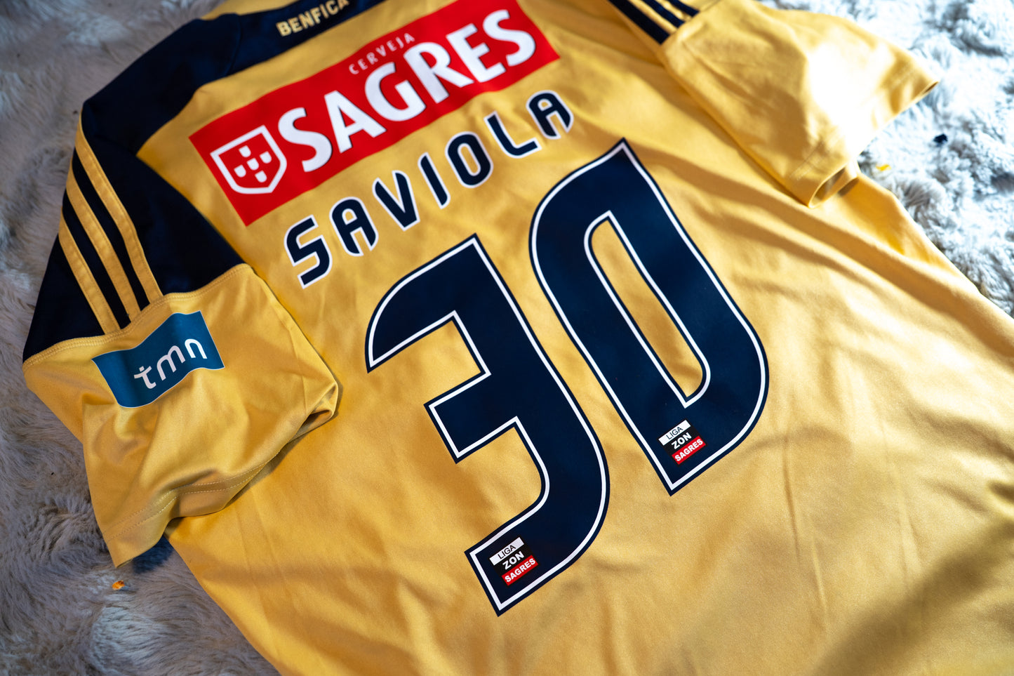 Benfica 2010-11 Away #30 Saviola Football Shirt Original Jersey L New Balance P00586