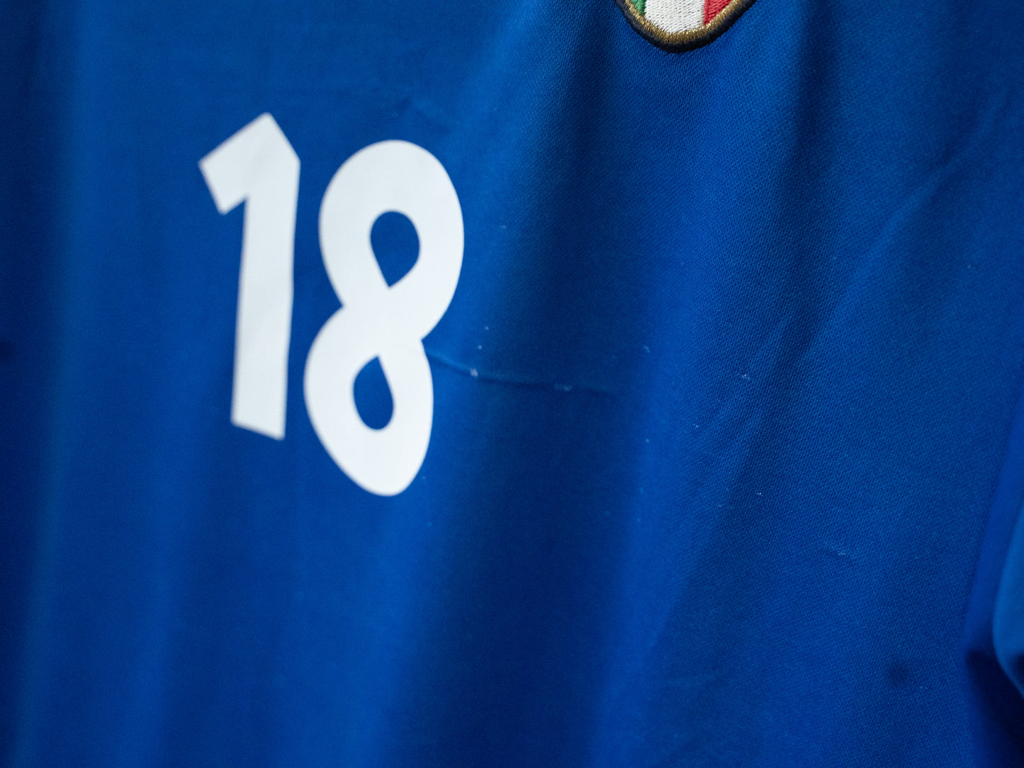 1999-00 Italy national team - Longsleeve - Home Shirt - Baggio R.#18 - (XL) (78/1/6/9)