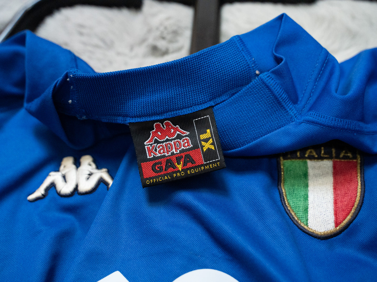 1999-00 Italy national team - Longsleeve - Home Shirt - Baggio R.#18 - (XL) (78/1/6/9)