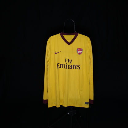 Arsenal London 2010 - 2011 #52 Bendtner - Player Issue - Away - Long Sleeve - XL