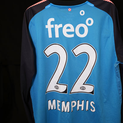PSV Eindhoven 2011 - 2013 - Long Sleeve - Player Issue - #22 Memphis Depay - Away - XL