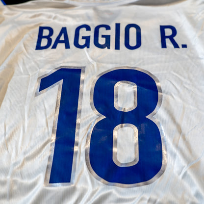 Italy 1998 Away #18 R. Baggio National team Nike Football Shirt XL