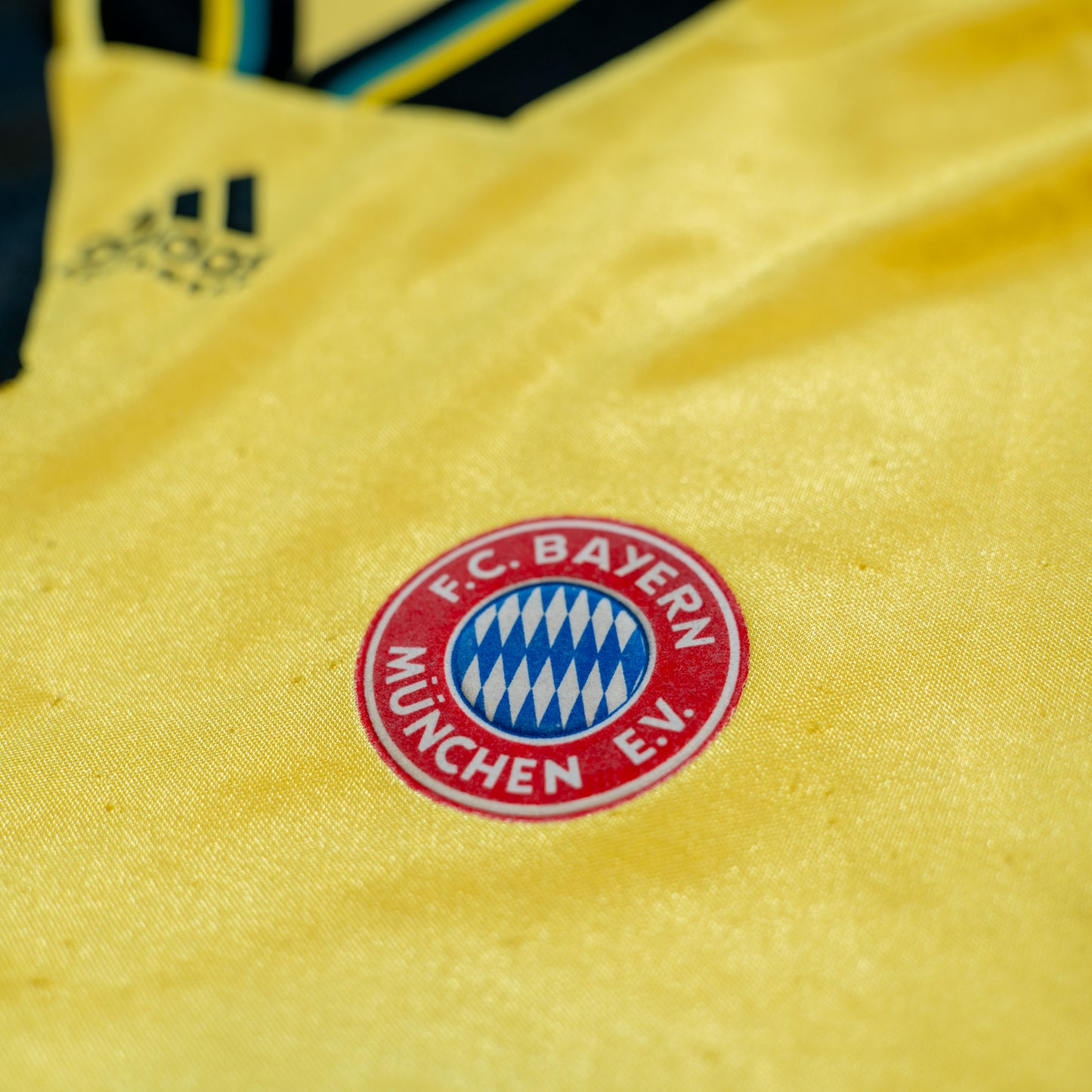 Bayern Monachium Monachium 1993 1995 Wyjazd Vintage Adidas Opel Wyprodukowano w Wielkiej Brytanii L męskie