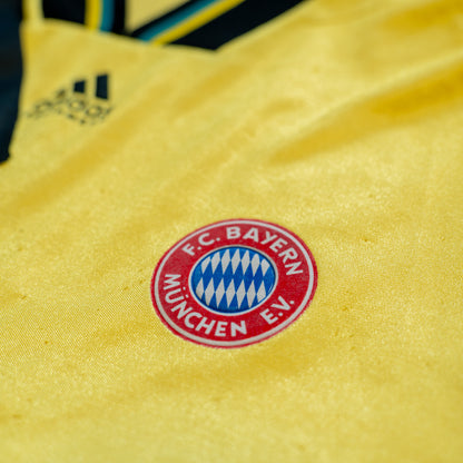 Bayern Monachium Monachium 1993 1995 Wyjazd Vintage Adidas Opel Wyprodukowano w Wielkiej Brytanii L męskie