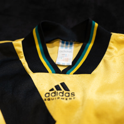 Bayern Monachium Monachium 1993 1995 Wyjazd Vintage Adidas Opel Wyprodukowano w Wielkiej Brytanii L męskie