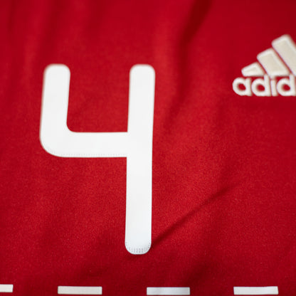 Denmark 2010 2011 National team #4 Agger Adidas M men P47099