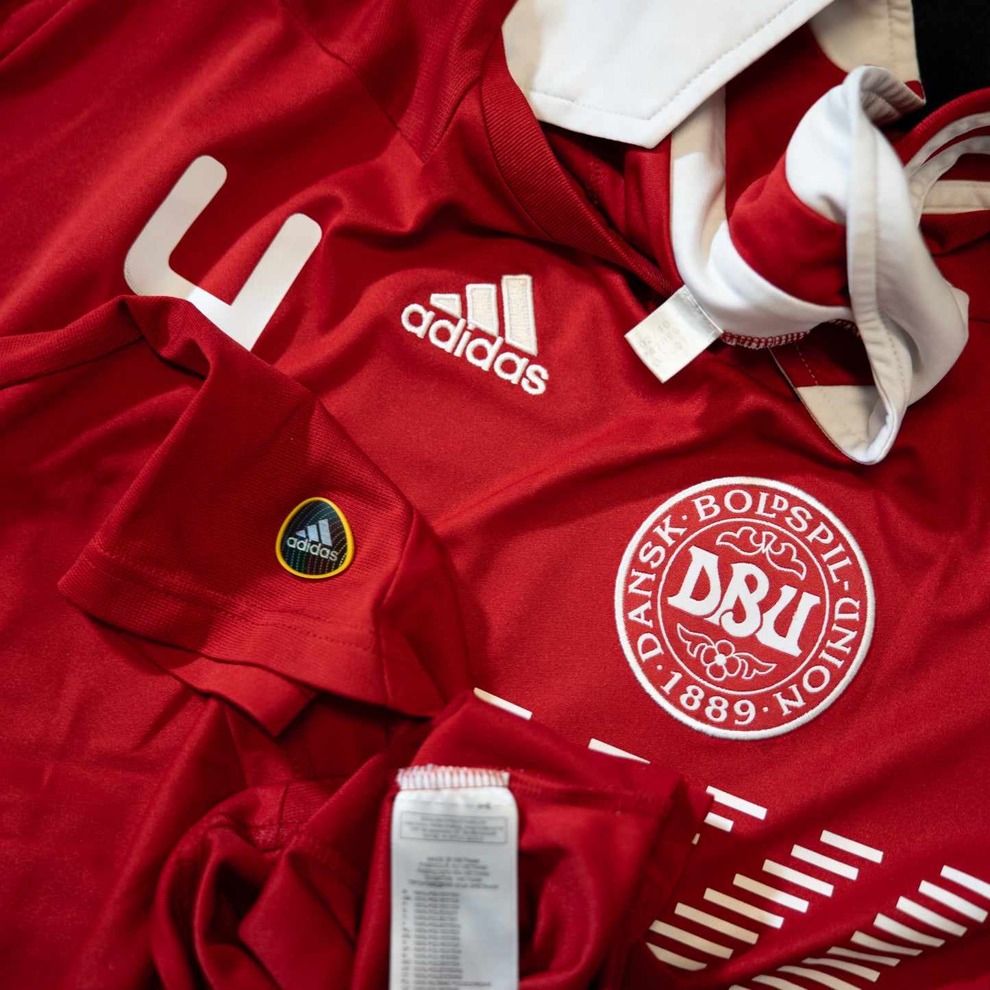 Denmark 2010 2011 National team #4 Agger Adidas M men P47099