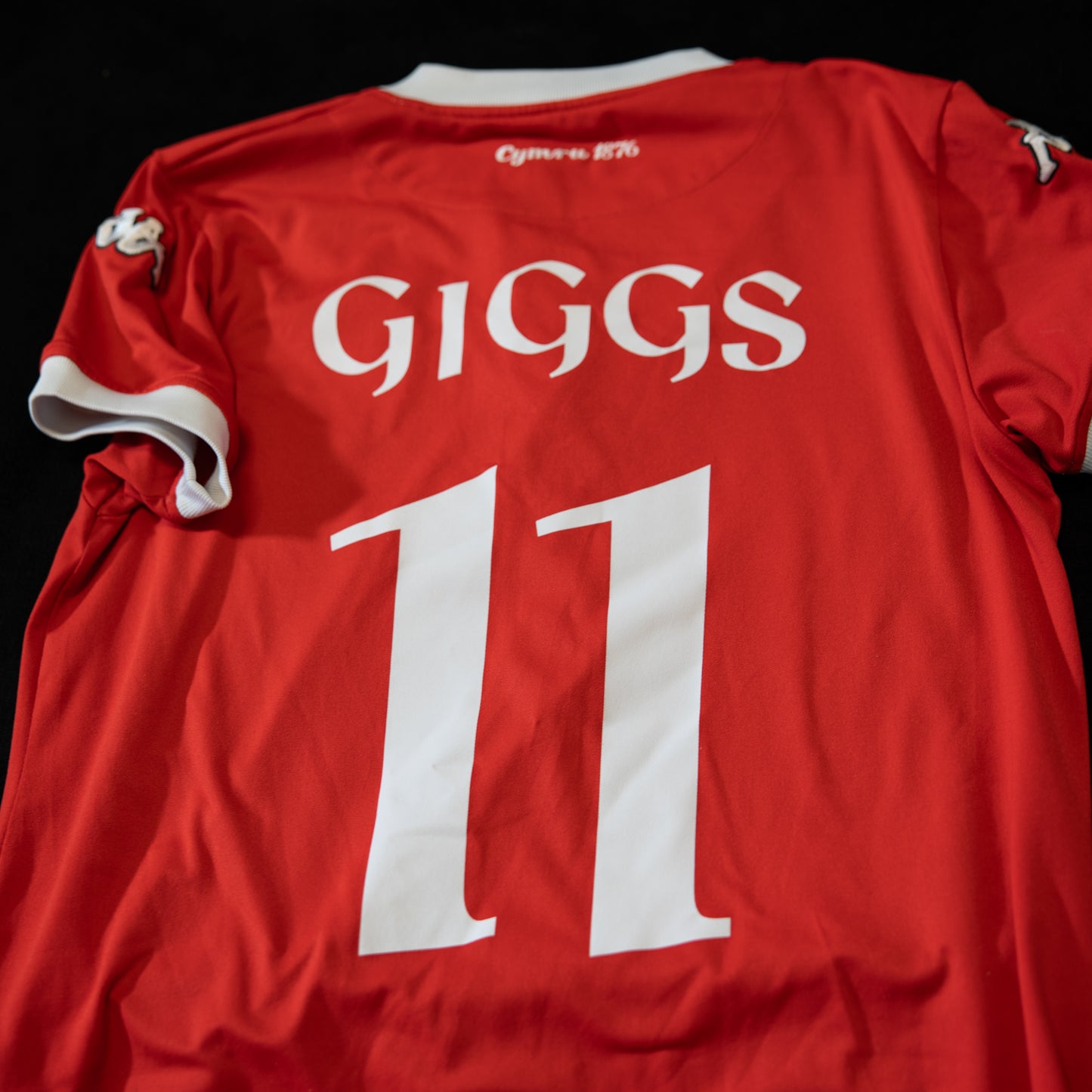 Wales 2006 2007 Home Kappa #11 Giggs Football Shirt S men