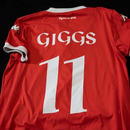 Wales 2006 2007 Home Kappa #11 Giggs Football Shirt S men
