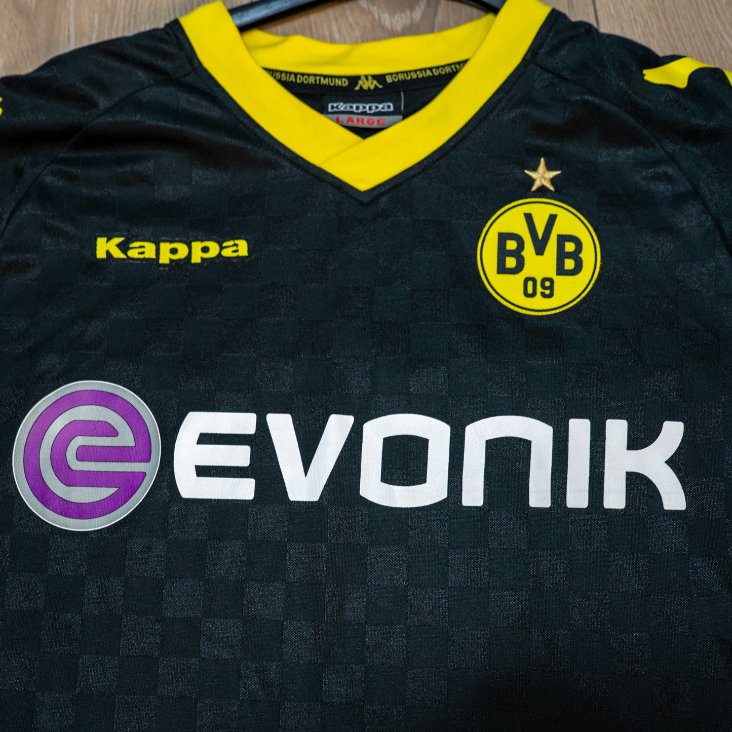 2010 2011 Borussia #7 Lewandowski Away Black Kappa L men