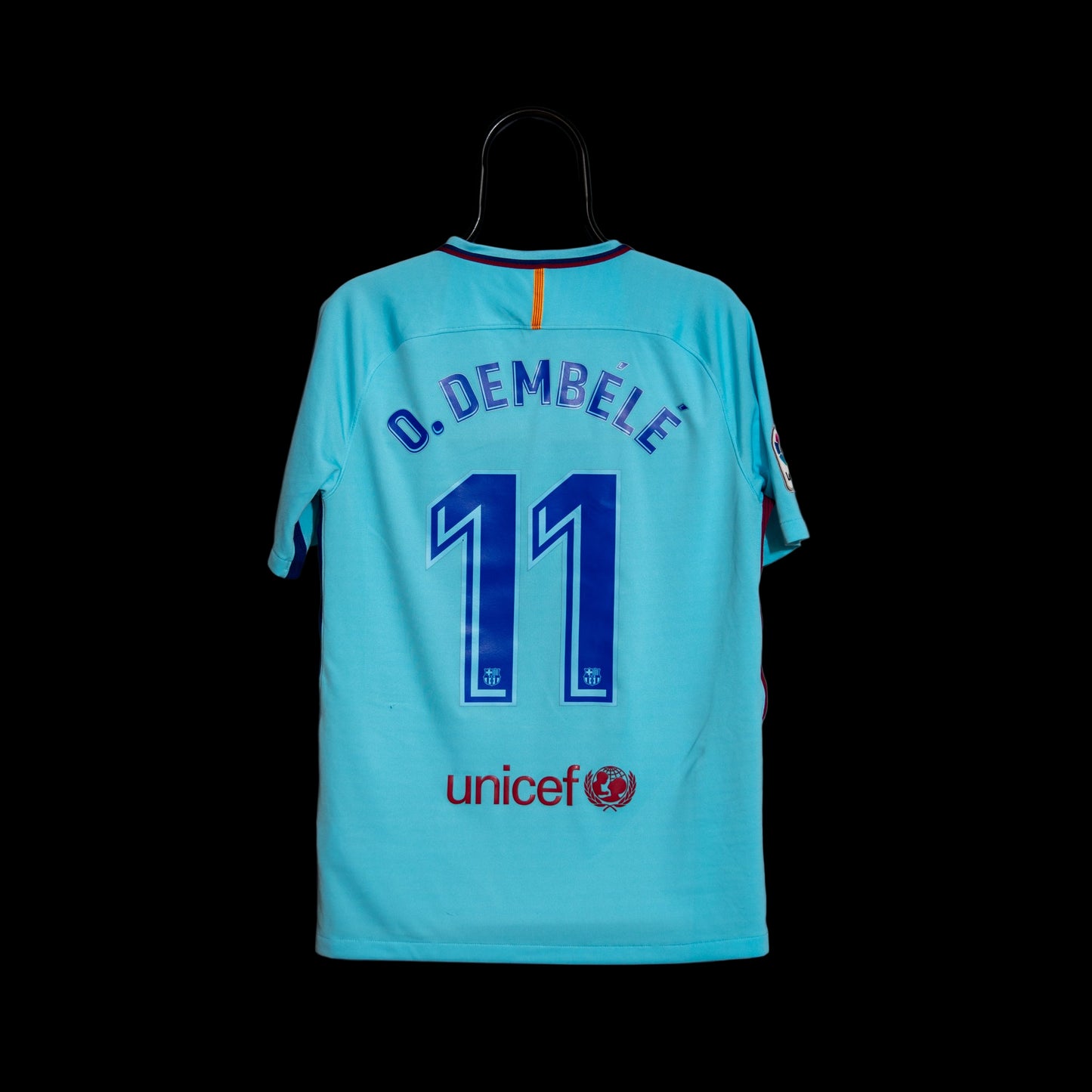 2017-2018 Barcelona Away #11 Dembele M Nike 847254-484