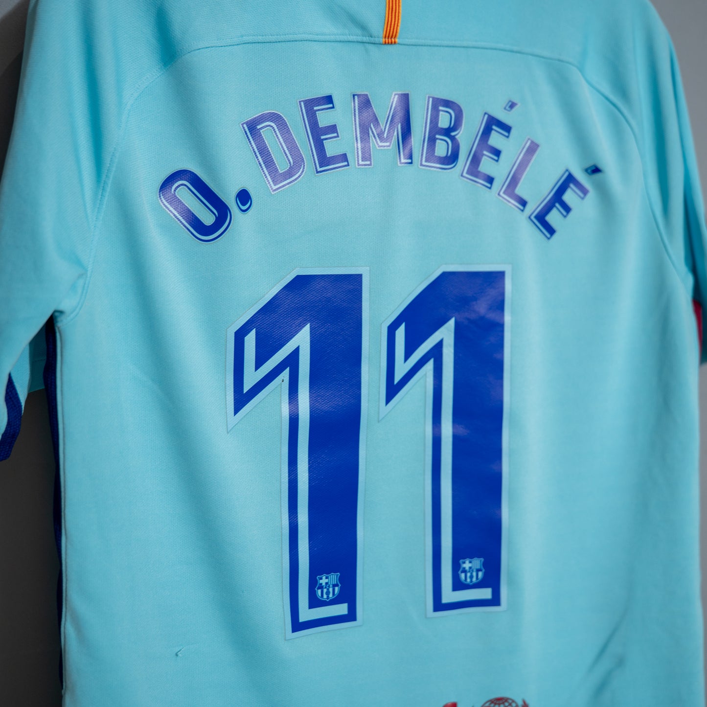 2017-2018 Barcelona Away #11 Dembele M Nike 847254-484