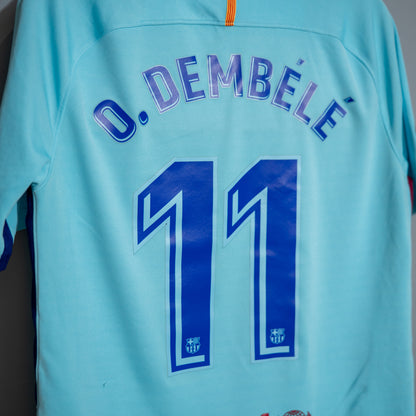 2017-2018 Barcelona Away #11 Dembele M Nike 847254-484