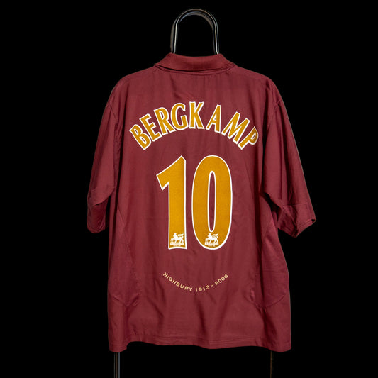 2005 - 2006 Arsenal London home #10 Bergkamp Highbury 1913-2006 2XL