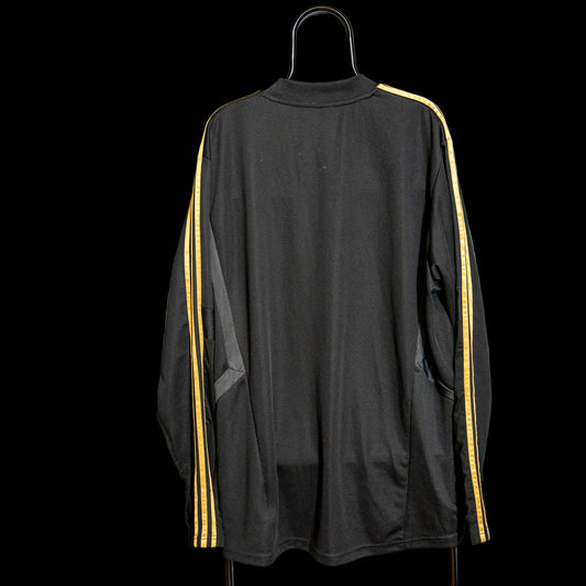 Real Madrid Training Top Black & Gold Long Sleeve Sweatshirt Adidas 3XL DX7836