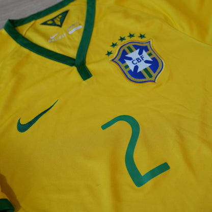 2014-2016 Brazil #2 Dani Alves National Team Nike 575280-703 S