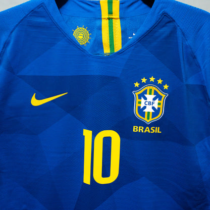 2018-2019 Brazil Away #10 Neymar JR VAPORKNIT Football Shirt Nike XL Men 893857-453