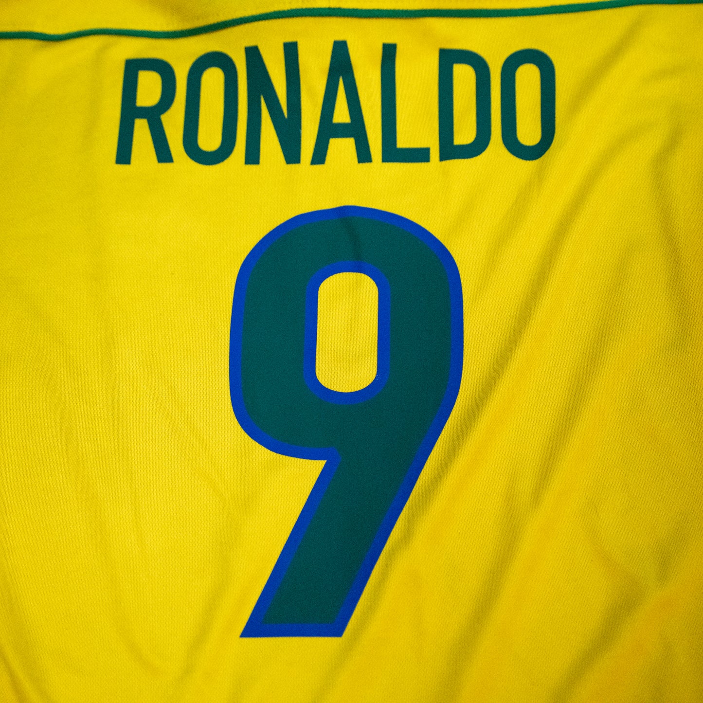 Brazil 1998-00 Home Ronaldo #9 Shirt – Football Jersey M men