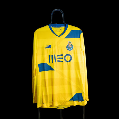 Porto 2016-17 Third Long Sleeve Yellow Football Shirt Original Jersey L New Balance