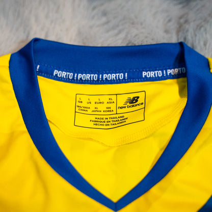 Porto 2016-17 Third Long Sleeve Yellow Football Shirt Original Jersey L New Balance