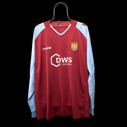 Aston Villa 2004 2005 #20 Drobny Long Sleeve Football Shirt 46/48 hummel